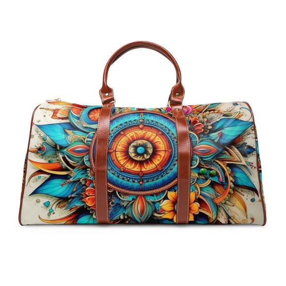 waterproof travel bag boho,Unisex travel bag,  Everyday Travel Bag, Colorful - Picture 2 of 9